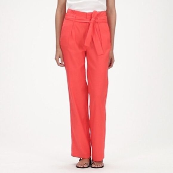 NWT Banana Republic HIGH-RISE WIDE-LEG LINEN-COTTON PANT - Picture 1 of 7